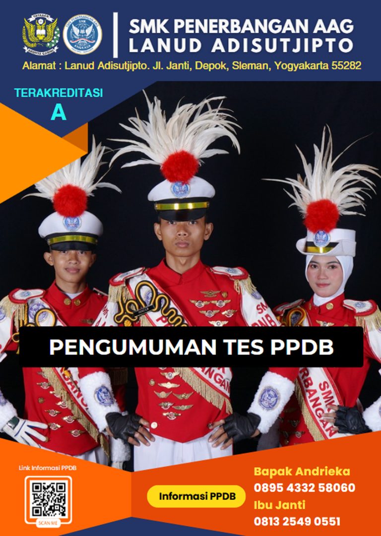 PENGUMUMAN TES PPDB - SMK PENERBANGAN YOGYAKARTA